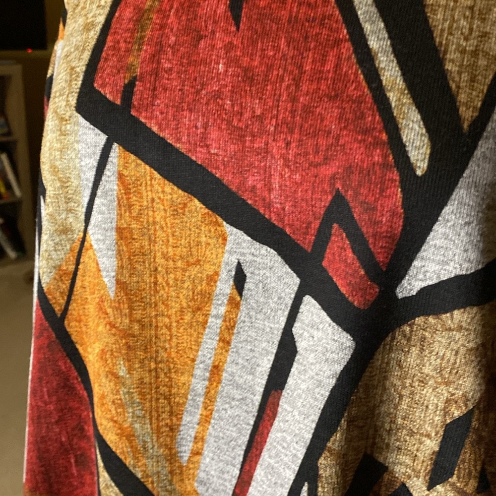Alfred Dunner Geometric Patterned Hoodie - Picture 5 of 5